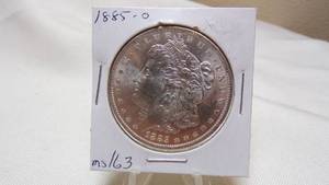 lot 7160 image: 1885-O  MORGAN SILVER DOLLAR - MS63