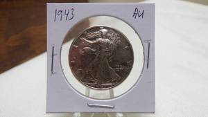 lot 7178 image: 1943 WALKING LIBERTY HALF DOLLAR - AU