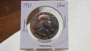 lot 7179 image: 1951 FRANKLIN HALF DOLLAR - UNC