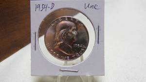 lot 7181 image: 1954-D  FRANKLIN HALF DOLLAR - UNC