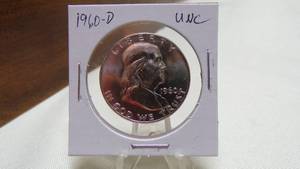lot 7183 image: 1960-D  FRANKLIN HALF DOLLAR - UNC