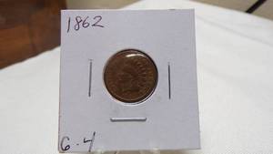 lot 7193 image: 1862 INDIAN HEAD PENNY G-4