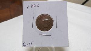 lot 7194 image: 1863  INDIAN HEAD PENNY G-4