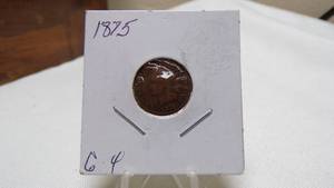 lot 7197 image: 1875  INDIAN HEAD PENNY G-4
