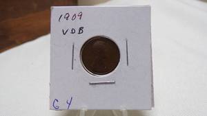 lot 7198 image: 1909 VDB LINCOLN CENT G-4