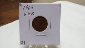 lot 7199 image: 1909 VDB LINCOLN CENT XF