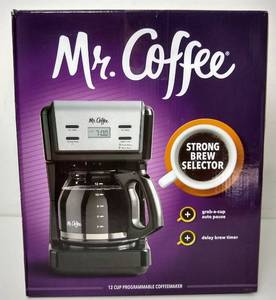 lot 76221 image: Mr. Coffee 12 Cup Programmable Coffee Maker, Black