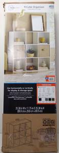 lot 76233 image: Mainstays 9 Cube Storage Organizer, Multiple Colors