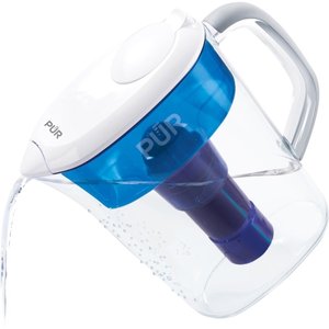 lot 76246 image: PUR Basic Pitcher Water Filter 7 Cup, PPT700W, Blue