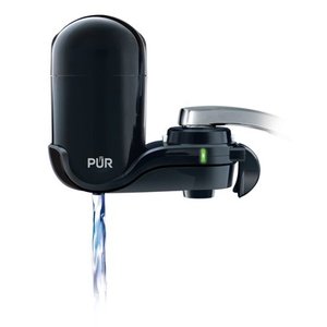 lot 76247 image: PUR Faucet Water Filter, FM-2000B, Black with Extra Filters