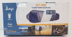 lot 76266 image: Slumberjack Sky Pond 40F Mummy Sleeping Bag, Indigo