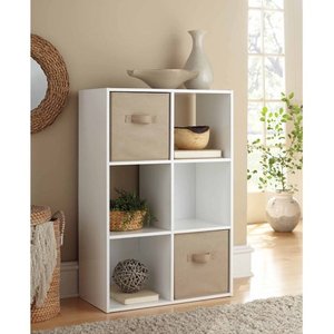 lot 76267 image: Mainstays 6 Cube Storage Organizer, Multiple Colors