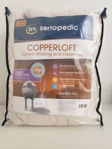 lot 76304 image: Sertapedic Copper Loft Mattress Pad by Serta, Full