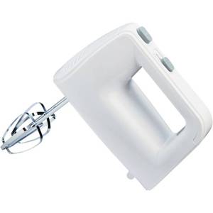 lot 76311 image: Mainstays 5-Speed 150-Watts Hand Mixer with Chrome Beaters, White