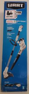 lot 76318 image: Hart 12-inch String Trimmer& And Blower Sweeper Kit