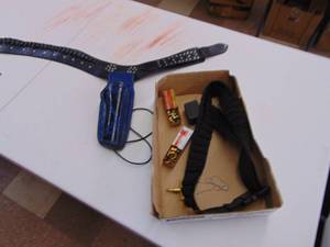 lot 1210 image: Western Rig and 2 partial boxes of 22 Long Rifle