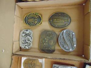 lot 1217 image: 5 Assorted Belt Buckles