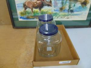 lot 1230 image: 2 Dcor Storage Jars