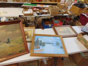 lot 1316 image: 5 Prints - Oil on Canvas