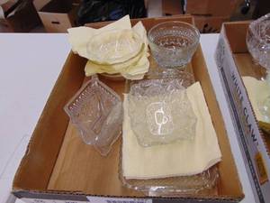 lot 1337 image: Miscellaneous Early American Glass pieces - lead Crystal 