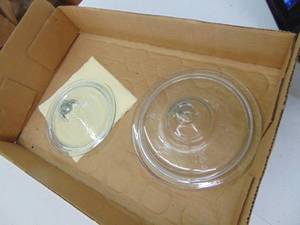 lot 1338 image: 2 Fireking Casserole Lids