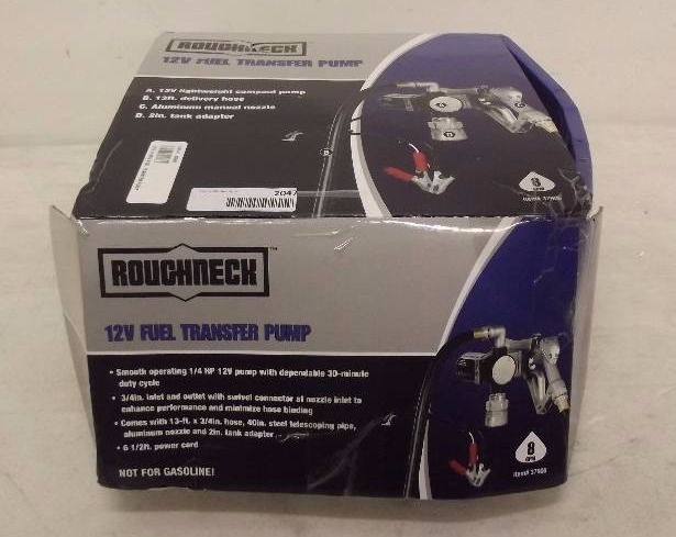 lot 2047 image: RoughNeck 12V Fuel Transfer Pump