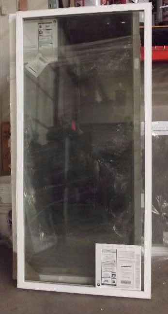 lot 60 image: Jeld-Wen Builders Vinyl Fixed Double-Glazing with Lowe and Argon Fill Window