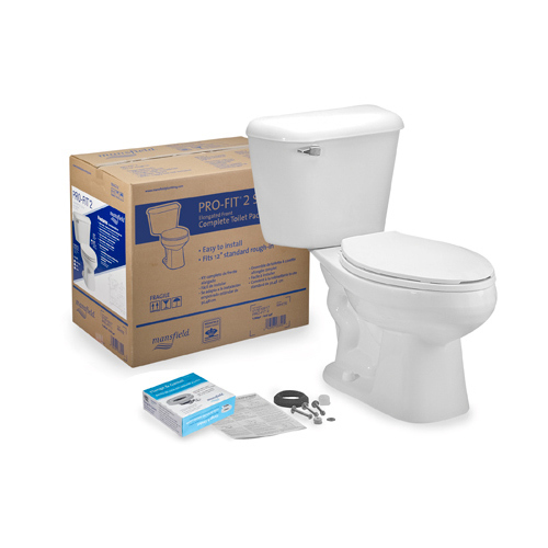 lot 67 image: NEW Pro-Fit 2 Elongated Front CTK White Toilet Bowl