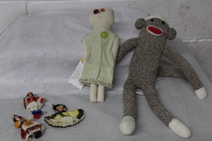 lot 9501 image: Sock Monkey and more