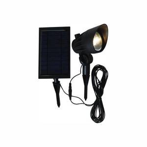 lot 101 image: Hampton Bay Solar Black Outdoor Integrated LED 3000K 70-Lumens Landscape Spot Light with Solar Panel and Wire
