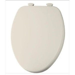 lot 114 image: Church 585EC Lift-Off Wood Elongated Toilet Seat, Available in Various Colors