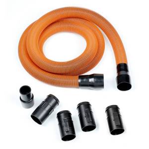 lot 152 image: RIDGID 1-78 in. x 10 ft. Pro-Grade Locking Vacuum Hose Kit for WetDry Shop Vacuums, Orange
