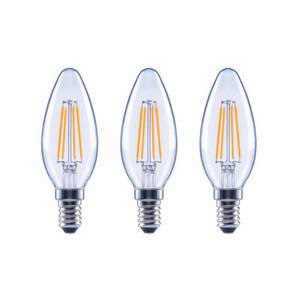 lot 227 image: EcoSmart 60-Watt Equivalent B11 Dimmable ENERGY STAR Clear Glass Filament Vintage Edison LED Light Bulb in Daylight (3-Pack)
