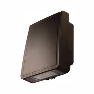 lot 245 image: Commercial Electric 70-Watt Equivalent Bright Integrated LED Bronze Outdoor Security Wall Pack Lighting with 1600 Lumens