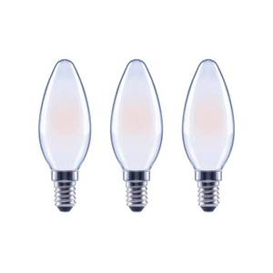 lot 262 image: EcoSmart 60-Watt Equivalent B11 Dimmable ENERGY STAR Frosted Glass Filament Vintage Edison LED Light Bulb Daylight (3-Pack)