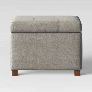 lot 31 image: Essex Storage Ottoman Gray - Threshold