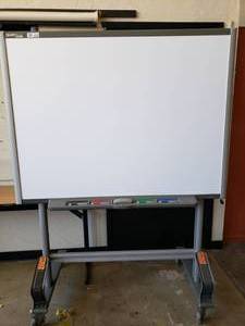 lot 3005 image: Smart Board on Wheels with Pens and Eraser