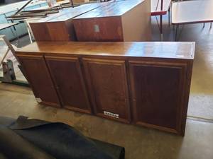 lot 3022 image: 4 Door Wooden Cabinet