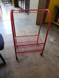 lot 3033 image: Red Rolling Cart