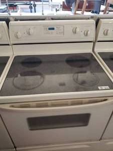 lot 3037 image: Whirlpool Glass Top Oven