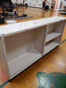 lot 3135 image: Short White Shelf