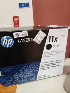 lot 3136 image: HP Laser Jet 11x Black Printer Cartridge in Box