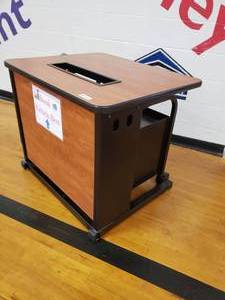 lot 3196 image: Book Return Table