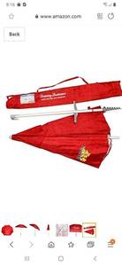 lot 1785 image: Tommy Bahama Sand Anchor 7 feet Beach Umbrella with Tilt and Telescoping Pole