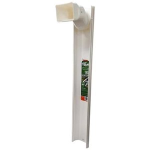 lot 1801 image: Frost King GWS3W Tilt N Drain Downspout Extender, 3. Long, Extends To 6, White