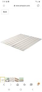 lot 1805 image: Zinus Solid Wood Bed Support Slats  Fabric-covered  Bunkie Board, Queen