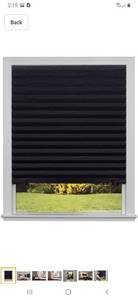 lot 1806 image: Original Blackout Pleated Paper Shade Black, 36�� x 72��, 5 pack