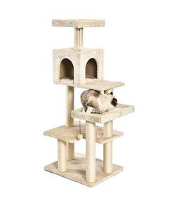 lot 1822 image: AmazonBasics Multi-Level Cat Tree with Scratching Posts