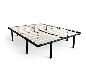lot 1823 image: Bed Frame  Mattress Foundation  Box Spring Optional  Wood Slat Support - Full