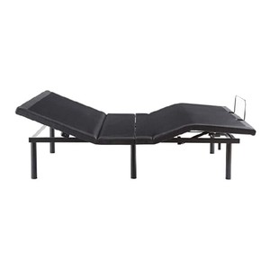 lot 1858 image: Lucid L600 Adjustable Bed Base Frame - Bluetooth Compatible with Companion App - Head and Foot Incline - Massage - Under Bed Lighting - Dual USB Charging Stations - Upholstered - Ergonomic - Twin XL